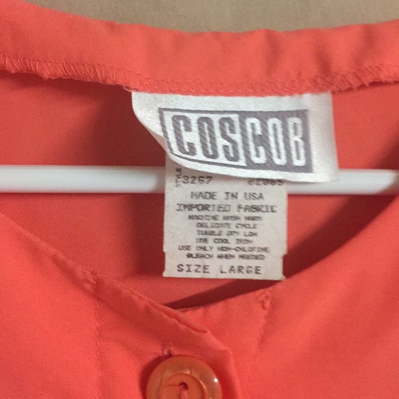 Stunning Vintage 2 Piece Peach Polyester Suit - Picture 5 of 12